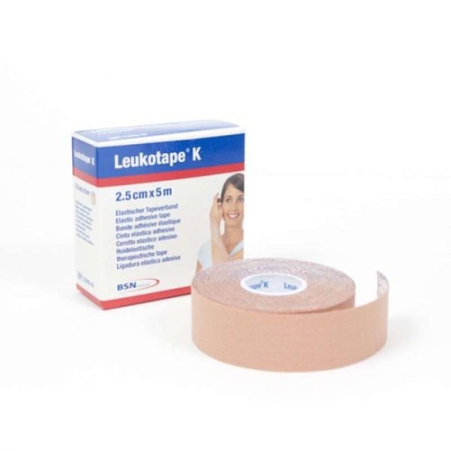 Leukotape k nastro adesivo 2,5cm x 5m color carne