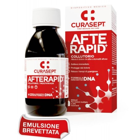 Curasept Collutorio Afte Rapid 125 Ml per afte ricorrenti