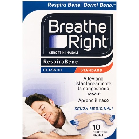 Efas Cerotti nasali breath right classici congestione nasale 10 pezzi