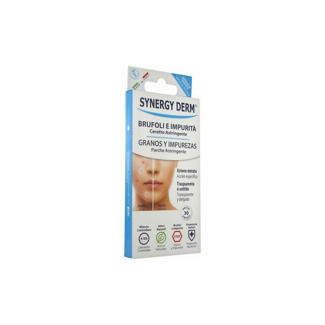 Synergy derm patch brufoli sottili e trasparenti 30 pezz