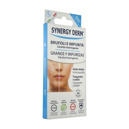 Synergy derm patch brufoli sottili e trasparenti 30 pezz