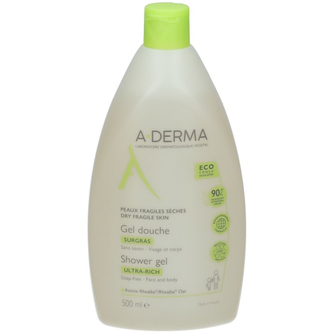 Aderma Les Indispensables Gel Doccia Surgras 500 ml