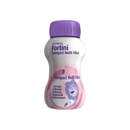 Nutricia Fortini Compact Multi Fibre Fragola 4 Pezzi 125 G