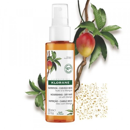 Klorane Olio Al Mango per capelli secchi 100ml