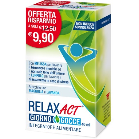 Relax Act Giorno Gocce benessere mentale 40ml