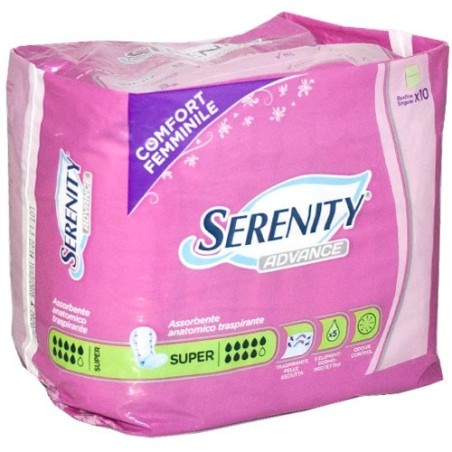 Serenity advance maxi plus assorbente anatomico 10 pezzi