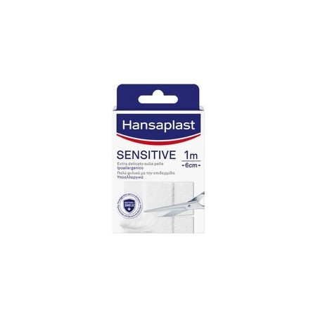 Beiersdorf Hansaplast Striscia Sensitive Pretagliata 1x6cm 10 Pezzi