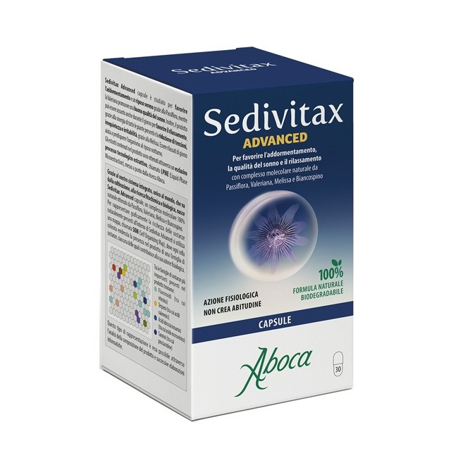 Aboca Sedivitax advanced 30 capsule per dormire