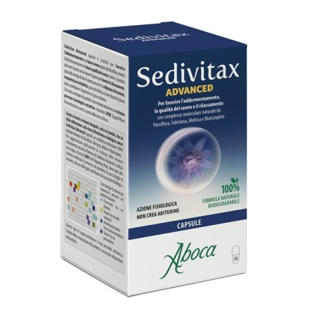 Aboca Sedivitax advanced 30 capsule per dormire