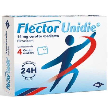 Flector unidie 4 cerotti medicati a base di piroxicam 14 mg