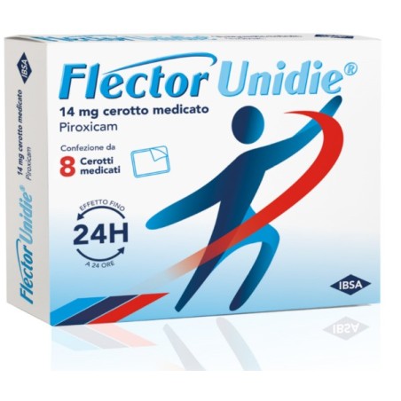 Flector unidie 8 cerotti medicati con piroxicam 14 mg