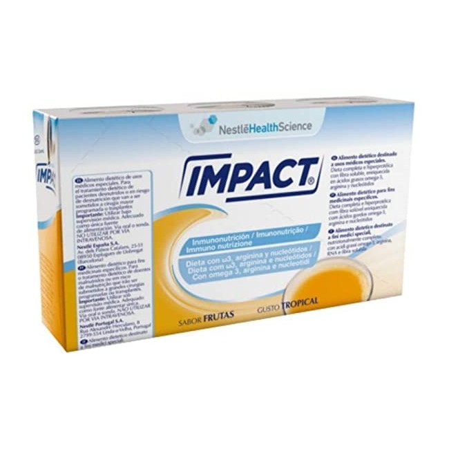 Nestle' Impact Oral Tropical alimento 3 brick  X 237 Ml