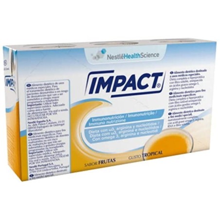 Nestle' Impact Oral Tropical alimento 3 brick  X 237 Ml