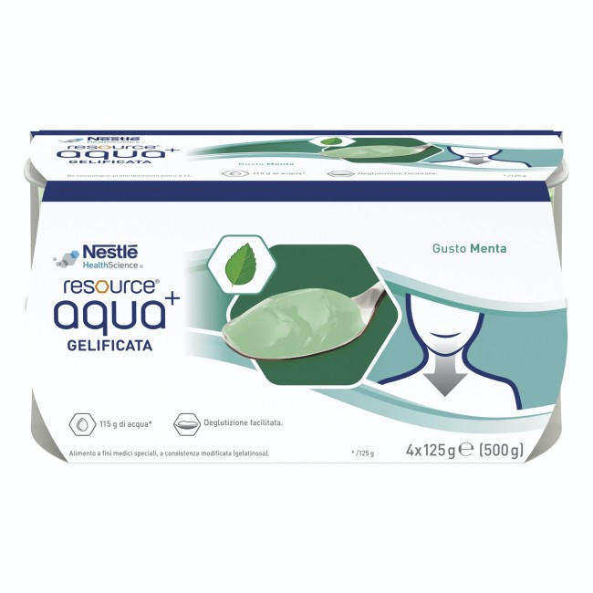 Nestlè Resource Aqua+mint cup6 4x125g acqua gelificata