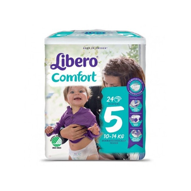 Libero Comfort 5 Pannolino Bambino Taglia 10-14kg 24 Pezzi