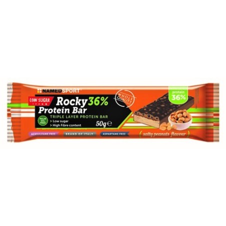 Namedsport Rocky 36% Protein Bar Salty Peanuts Barretta 50