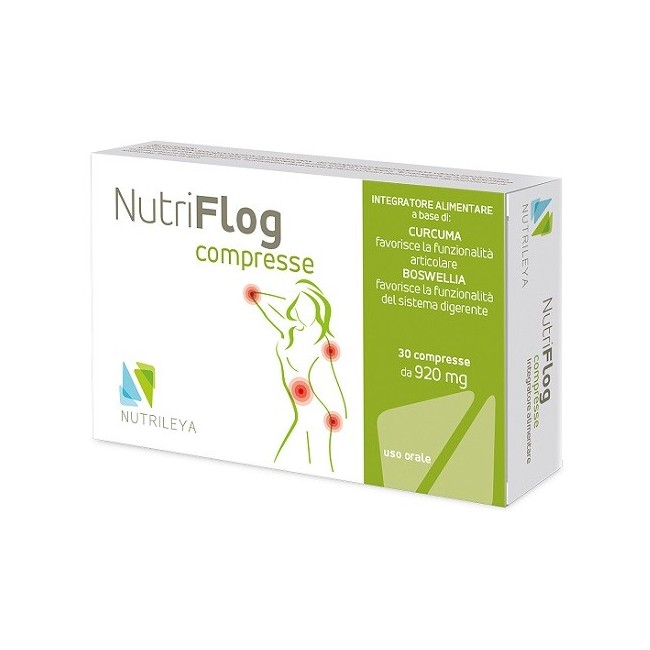 Nutrileya Nutriflog 30 Compresse integratore con Curcuma e Boswellia