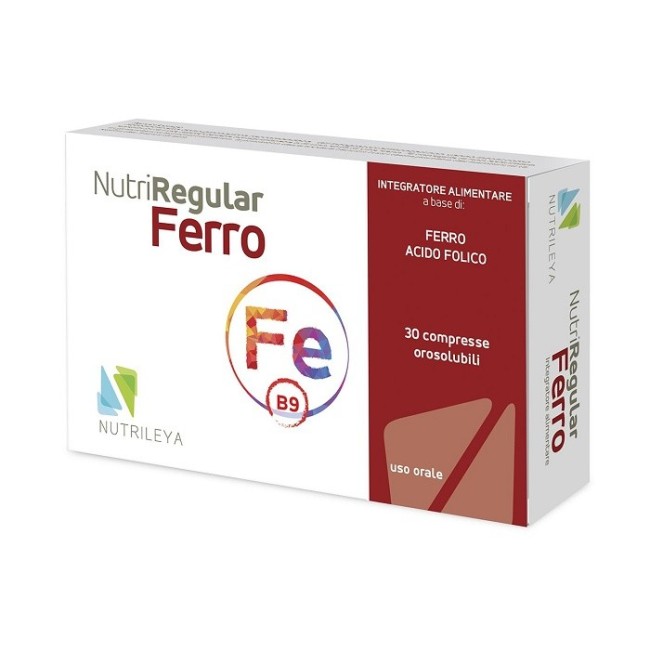 Nutrileya Nutriregular Ferro integratore 30 Compresse Orosolubili