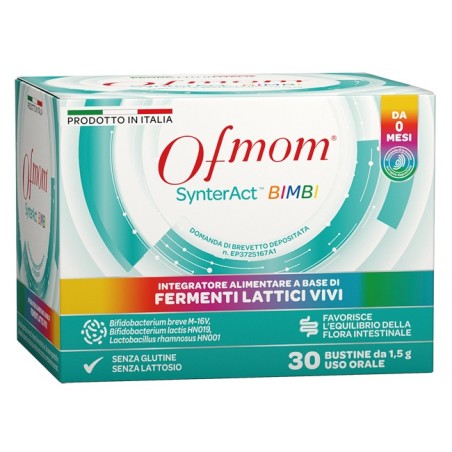 Ofmom Synteract Bimbi 30 Stick integratore di fermenti lattici