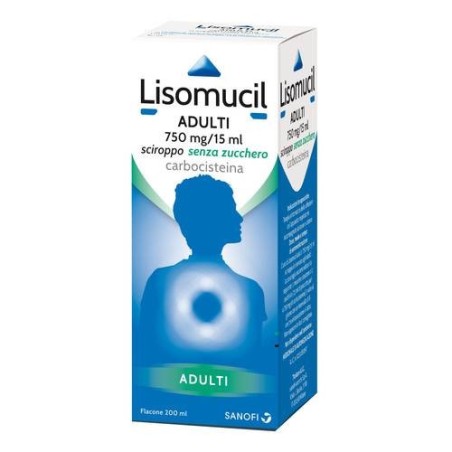 Lisomucil Sciroppo 200ml Senza Zucchero 750mg