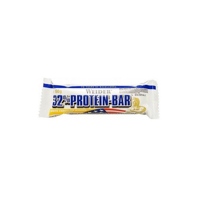 Bf Pharma Weider 32% Protein Barretta Banana e cioccolato Bianco 60 G