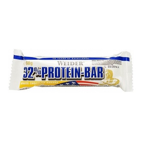 Bf Pharma Weider 32% Protein Barretta Banana e cioccolato Bianco 60 G