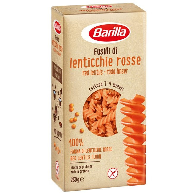 Barilla G. E R. Fratelli Barilla Fusilli Lenticchie Rosse 250 G