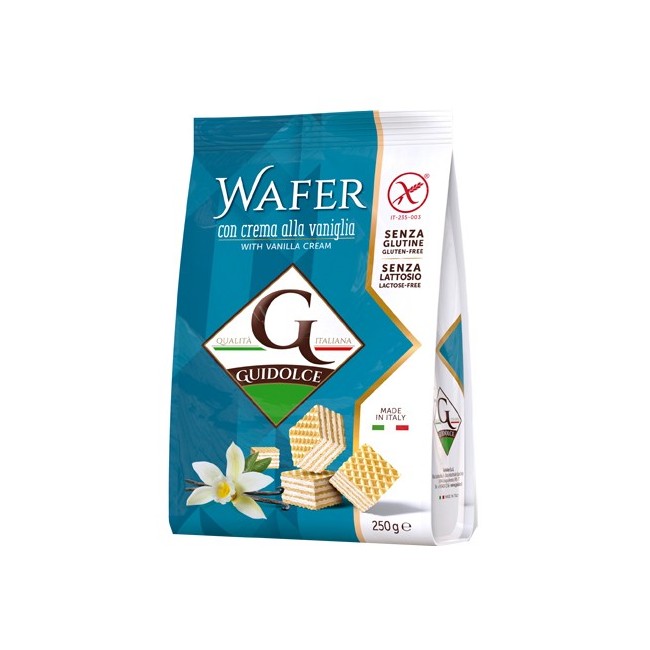 Guidolce Wafer Con Crema Alla Vaniglia Senza Glutine 250 G