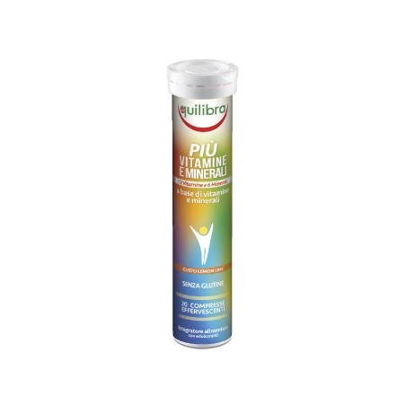 Equilibra Piu' Vitamine E Minerali Lime 20 Compresse Effervescenti