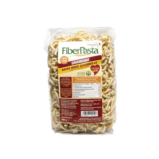 Fiberpasta Gramigna Basso Indice Glicemico 500 G