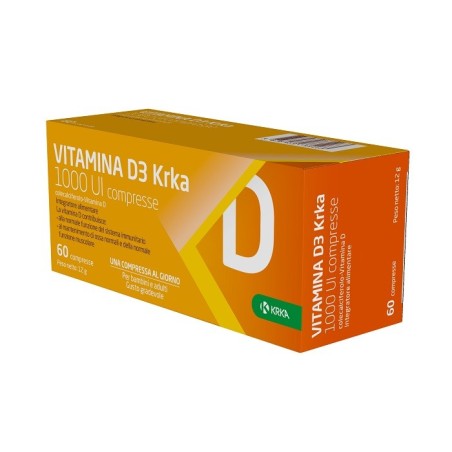 Krka Farmaceutici Vitamina D3 Krka 1000 Ui 60 Compresse