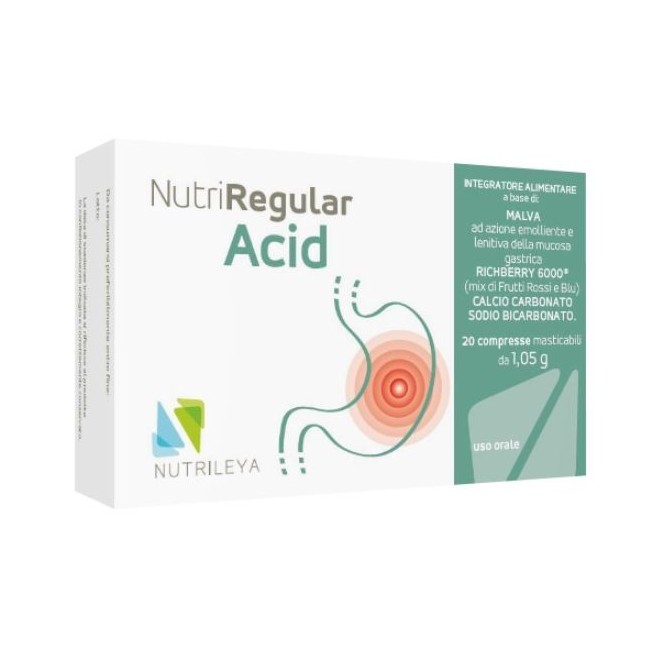 Nutrileya Nutriregular Acid integratore 20 Compresse Masticabili