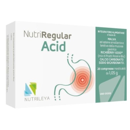 Nutrileya Nutriregular Acid integratore 20 Compresse Masticabili