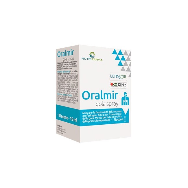 Aqua Viva Oralmir Gola Spray con estratti vegetali 15 Ml