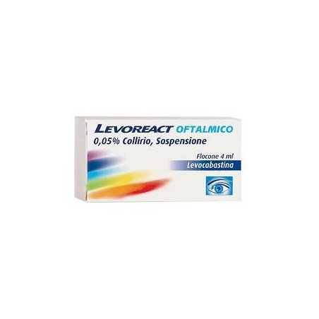 Levoreact Oftalmico* Collirio 4ml 0,5mg