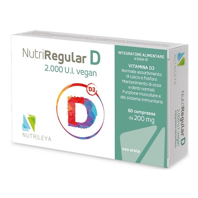 Nutrileya Nutriregular D 2000ui Vegan integratore 60 Compresse