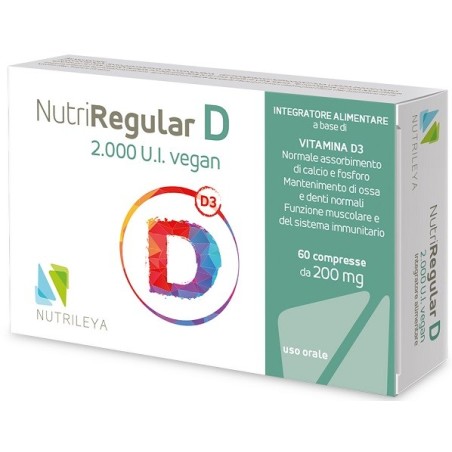 Nutrileya Nutriregular D 2000ui Vegan integratore 60 Compresse