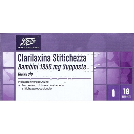 Clarilaxina Stitichezza Bambini 18 Supposte 1350mg