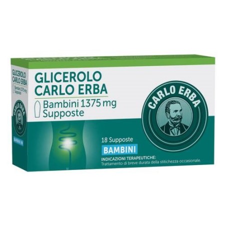 Carlo Erba Glicerolo* Bambini 18 Supposte 1375mg