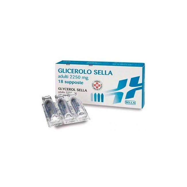 Sella Glicerolo*adulti 18 Supposte 2250mg