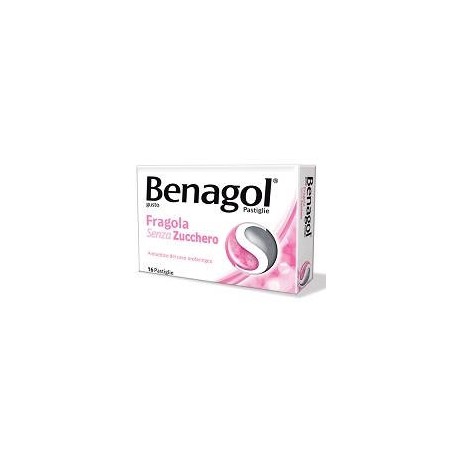 Benagol*16 Pastiglie Fragola Senza Zucchero