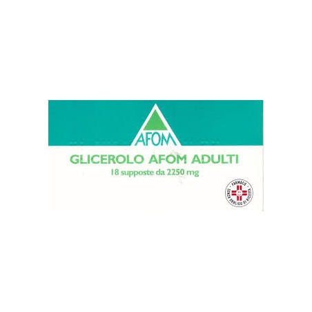 Glicerolo Afom* Adulti 18 Supposte 2250mg