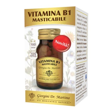 Dr Giorgini Ser-vis Vitamina B1 Masticabile 100 Pastiglie