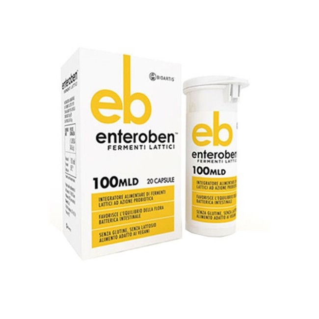 Bioartis Enteroben 100mld integratore 20 Capsule Vegetali