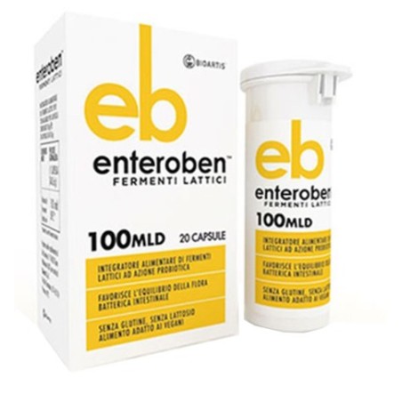 Bioartis Enteroben 100mld integratore 20 Capsule Vegetali