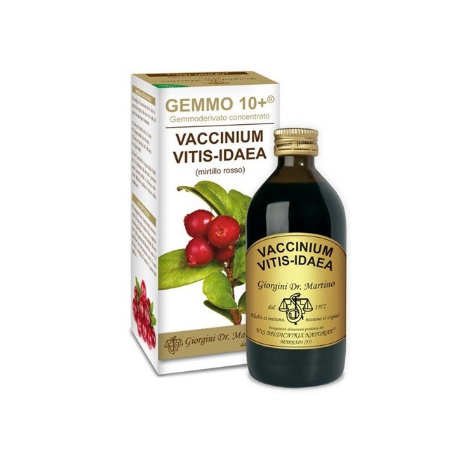 Dr Giorgini Ser-vis Gemmo 10+ Mirtillo Rosso Liquido Analcolico 200 Ml