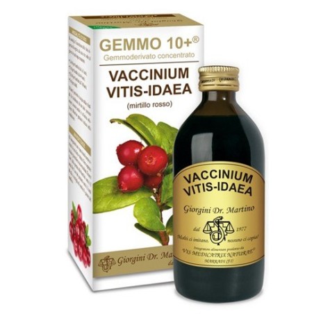 Dr Giorgini Ser-vis Gemmo 10+ Mirtillo Rosso Liquido Analcolico 200 Ml