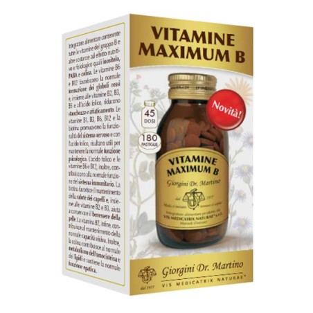 Dr Giorgini Ser-vis Vitamine Maximum B 180 Pastiglie