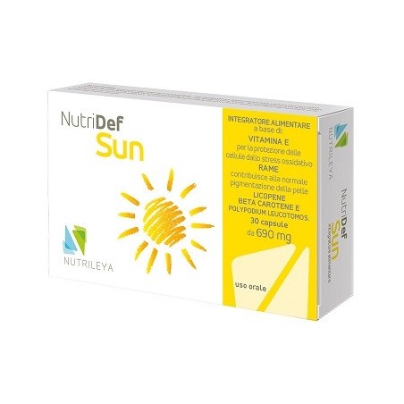 Nutrileya Nutridef Sun integratore 30 Capsule