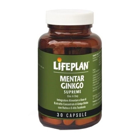 Lifeplan Products Mentar Ginkgo integratore 30 Capsule